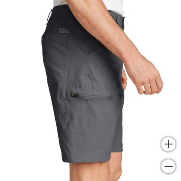 Eddie Bauer Men's Rainier Shorts Gray - Picture 3 of 4